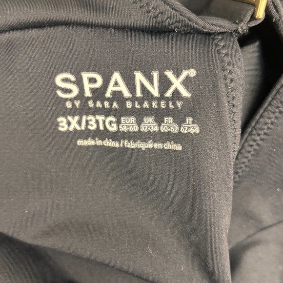 Spanx Cut-Out / HIgh Waist Swimsuit Black Women's Size 3 XL - Picture 4 of 11